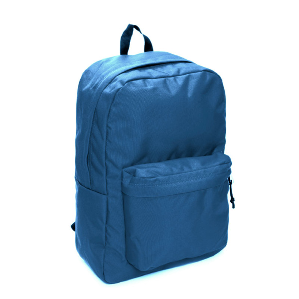 Mochila de frente mostrando un costado