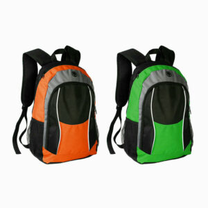 Mochilas de cuerpo completo en color naranja y verde