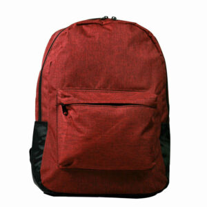 Mochila vista al frente en color rojo