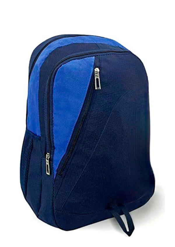 Mochila porta laptop Boris en color azul eléctrico, diseñada para ofrecer máxima protección y estilo en el transporte de tu laptop.