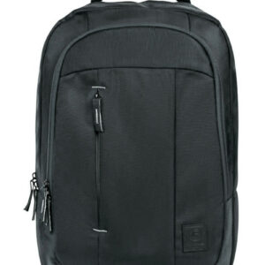 Imagen frontal de la mochila porta laptop Teddnas en color negro