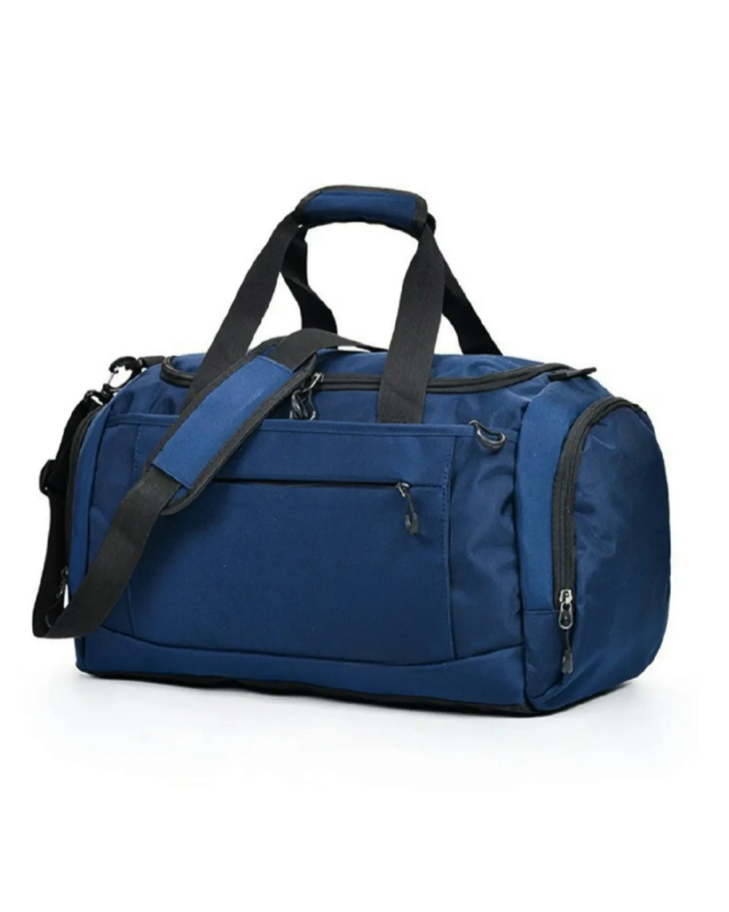 Navy blue backpack from manufacturers in Mexico.
