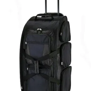 Black Comala travel backpack with wheels and retractable handle, plus multiple compartments. Explore the world with Travel Backpacks perfect for unforgettable adventures COMALA TRAVEL BACKPACK